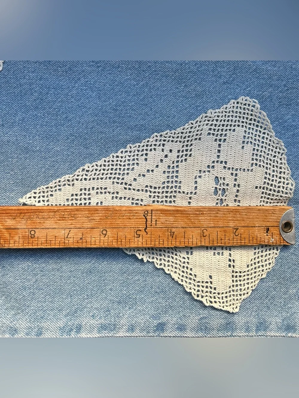 3 pieces of vintage crochet work